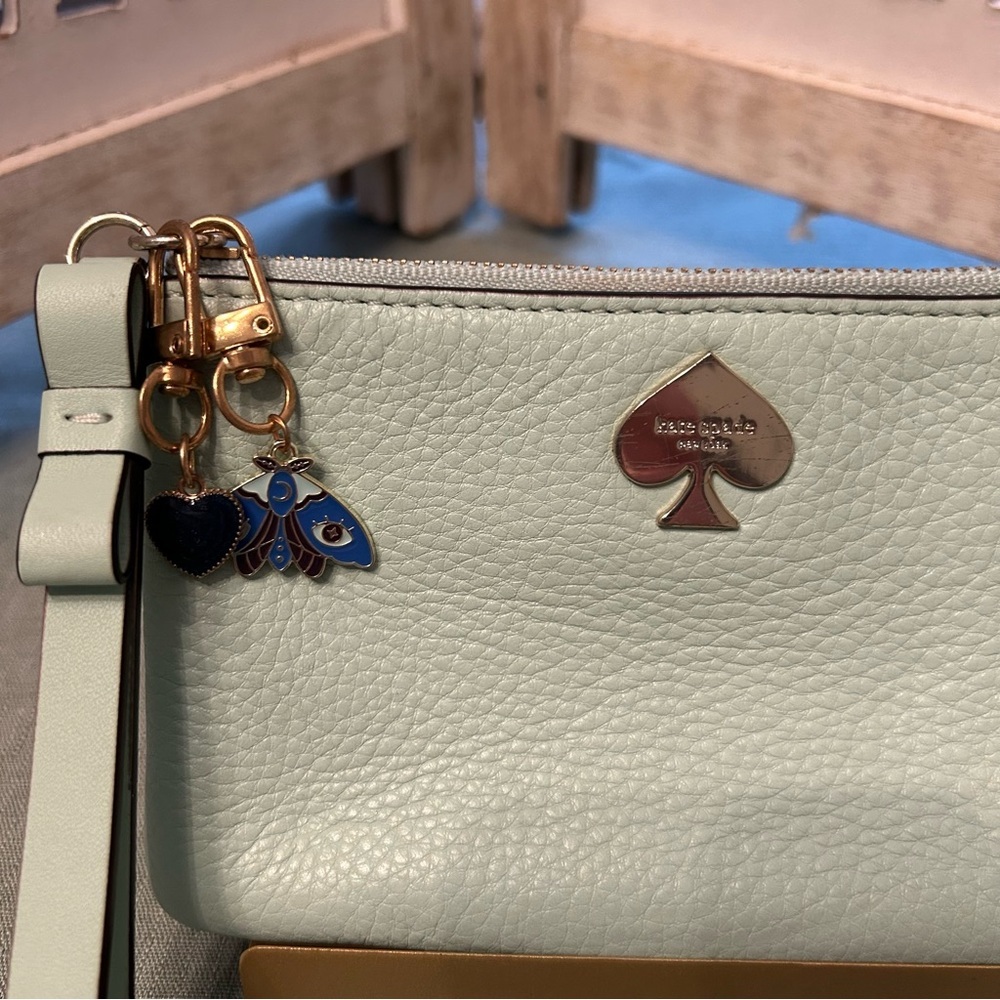 Kate Spade Light Green Wristlet - Picture 3 of 10